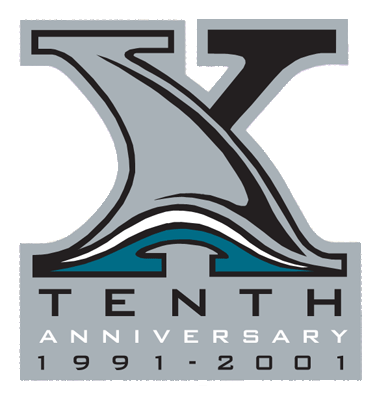 San Jose Sharks 2001 Anniversary Logo v2 iron on heat transfer